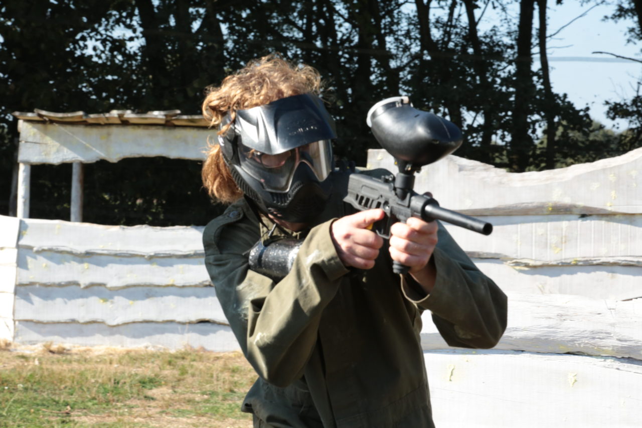 Paintball in volle uitrusting